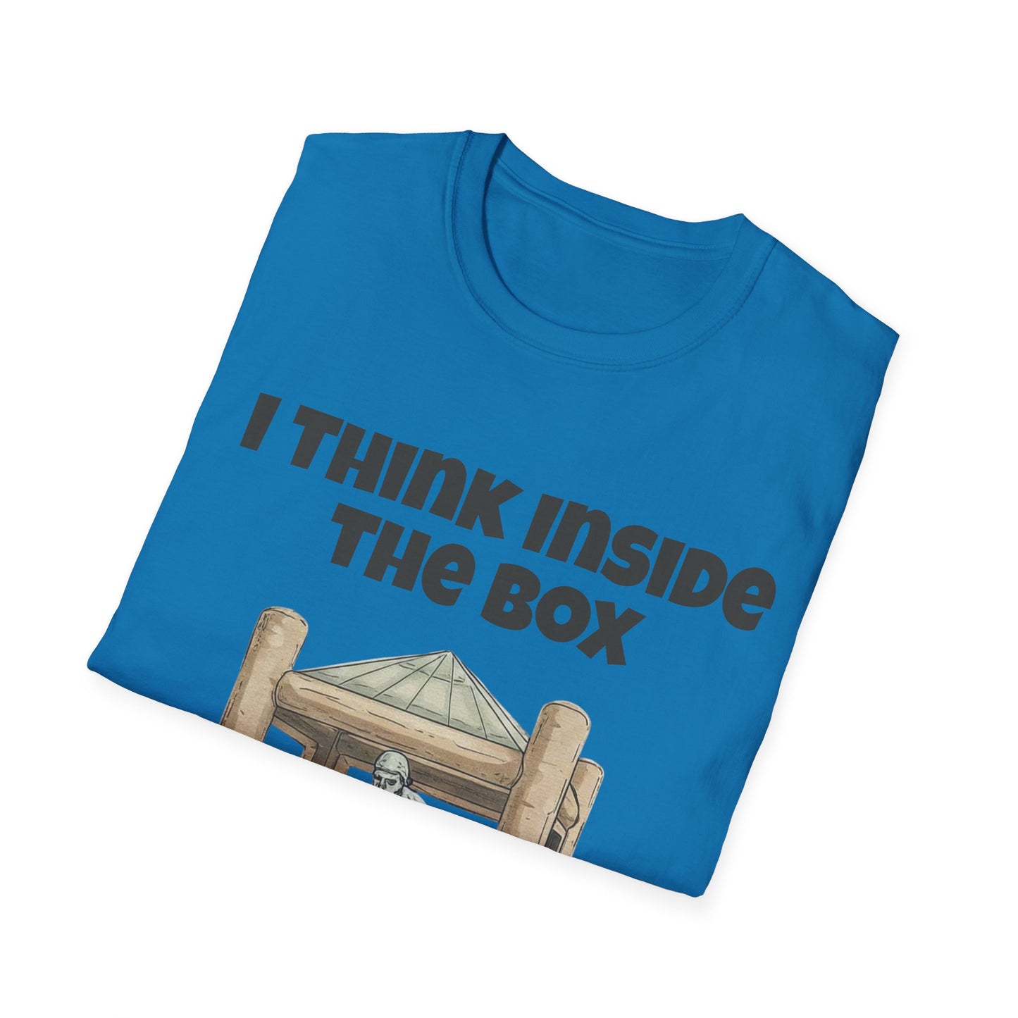 Funny 'I Think Inside The Box' Unisex Softstyle T-Shirt