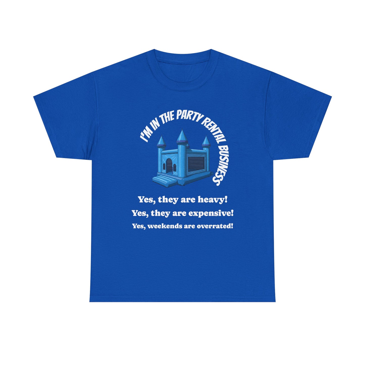 Playful Castle Graphic Tee - Unisex Heavy Cotton T-Shirt
