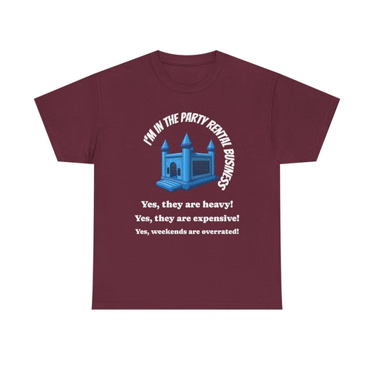 Playful Castle Graphic Tee - Unisex Heavy Cotton T-Shirt