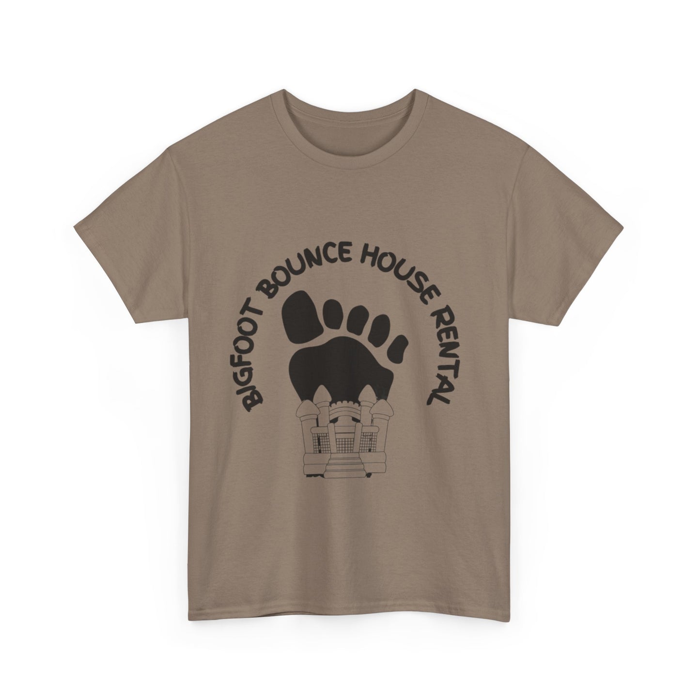 Bigfoot Bounce House Rental Tee, Unisex Cotton T-Shirt, Fun Party Shirt, Outdoor Adventure Wear, Gift for Kids' Parties