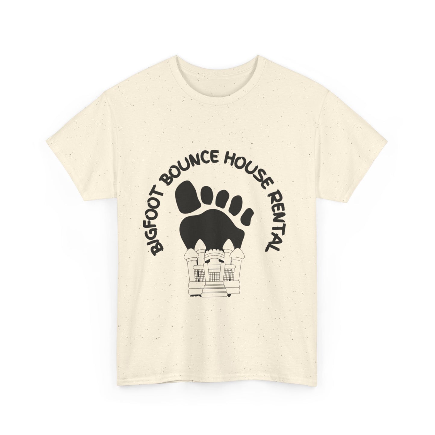 Bigfoot Bounce House Rental Tee, Unisex Cotton T-Shirt, Fun Party Shirt, Outdoor Adventure Wear, Gift for Kids' Parties