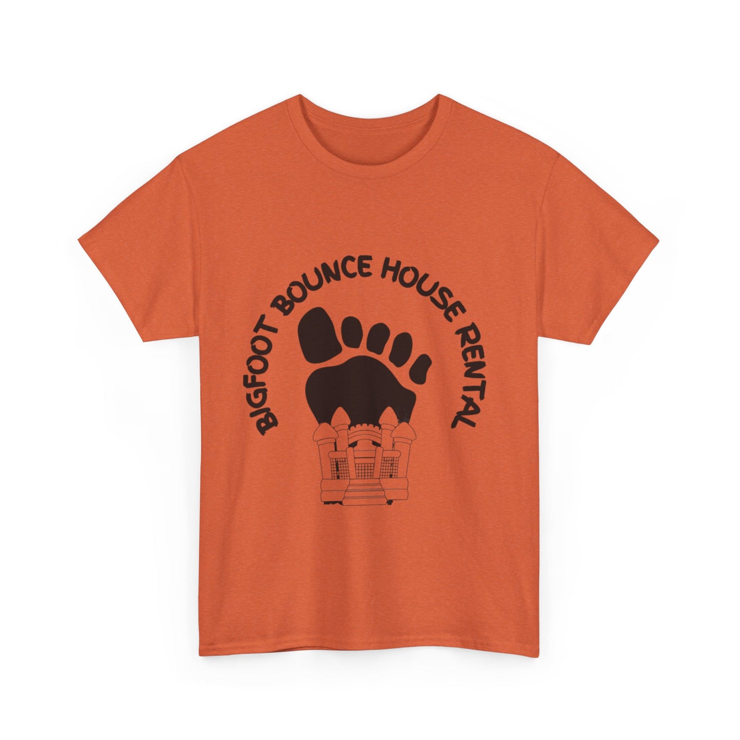 Bigfoot Bounce House Rental Tee, Unisex Cotton T-Shirt, Fun Party Shirt, Outdoor Adventure Wear, Gift for Kids' Parties