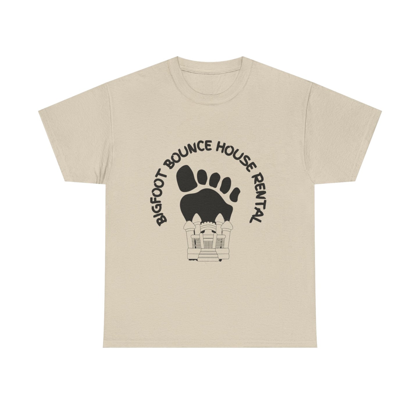 Bigfoot Bounce House Rental Tee, Unisex Cotton T-Shirt, Fun Party Shirt, Outdoor Adventure Wear, Gift for Kids' Parties