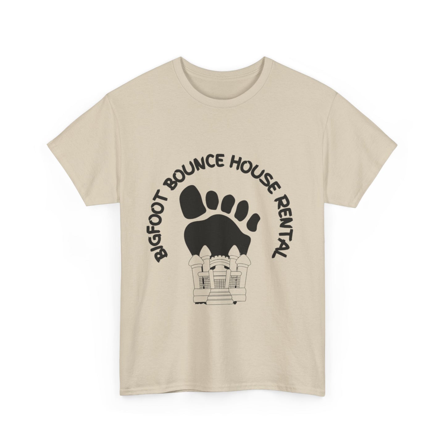 Bigfoot Bounce House Rental Tee, Unisex Cotton T-Shirt, Fun Party Shirt, Outdoor Adventure Wear, Gift for Kids' Parties