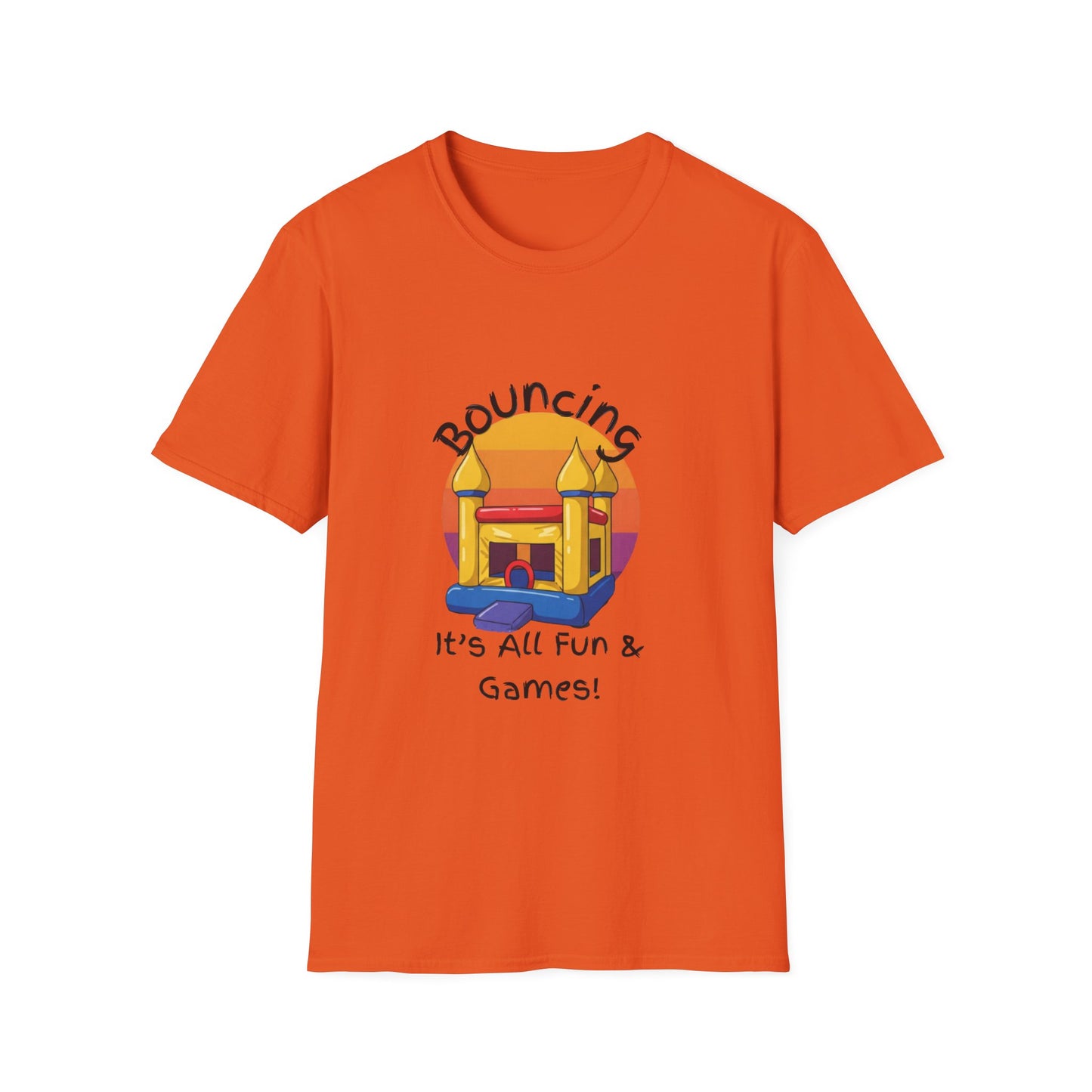 Bouncing Fun & Games Unisex Softstyle T-Shirt